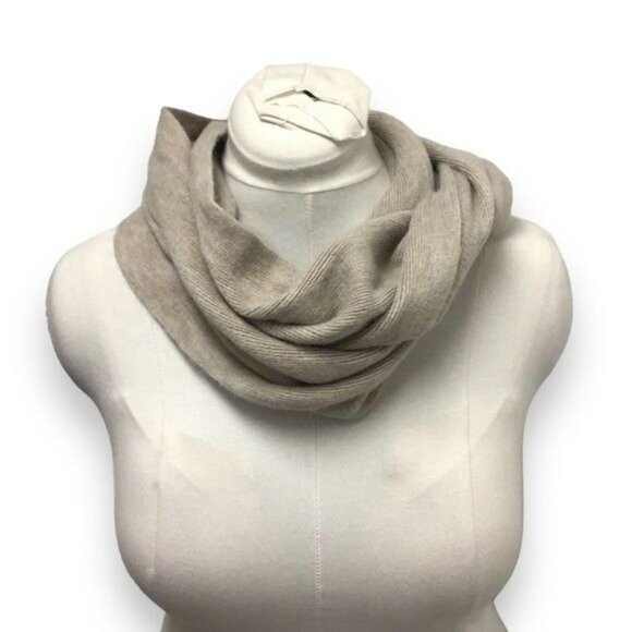 Calvin Klein Women’s Infinity Sweater Scarf, Khaki, 31”x10” - Picture 1 of 8
